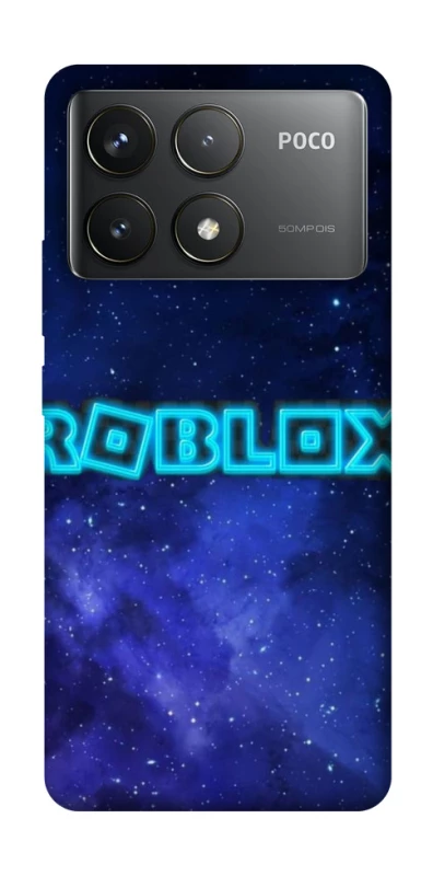 Чохол на Xiaomi Poco F6 Pro Roblox Space Logo Blue фото 1 з 1