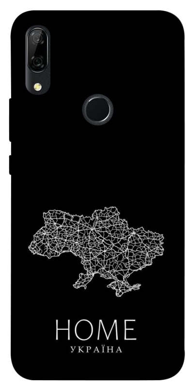 Чохол на Huawei P Smart Z Ukraine black map фото 1 з 1