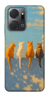 Чехол на Huawei Honor X7a cats on wall фото 1 из 1