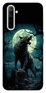 Чехол на Realme 6 Волк под луной фото 1 из 1