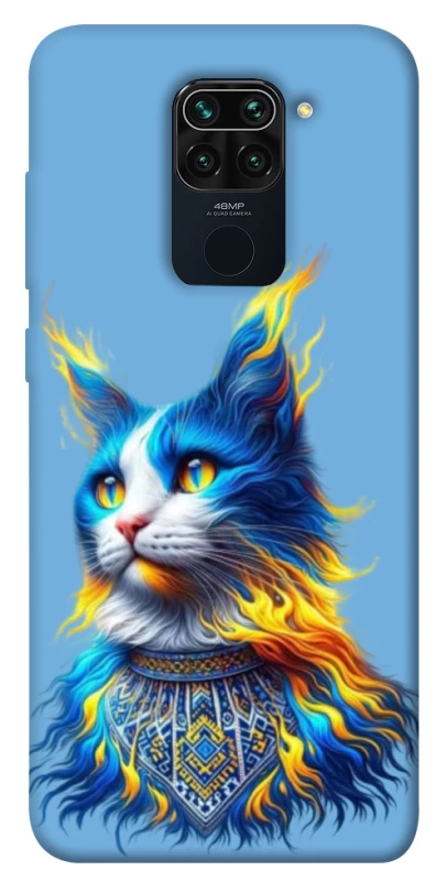 Чохол на Xiaomi Redmi Note 9 / Redmi 10X Кіт патріот фото 1 з 1