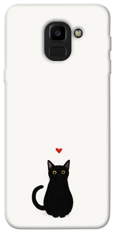 Чохол на Samsung J600F Galaxy J6 (2018) cat in love фото 1 Чохол на Samsung J600F Galaxy J6 (2018) cat in love фото 1 з 1