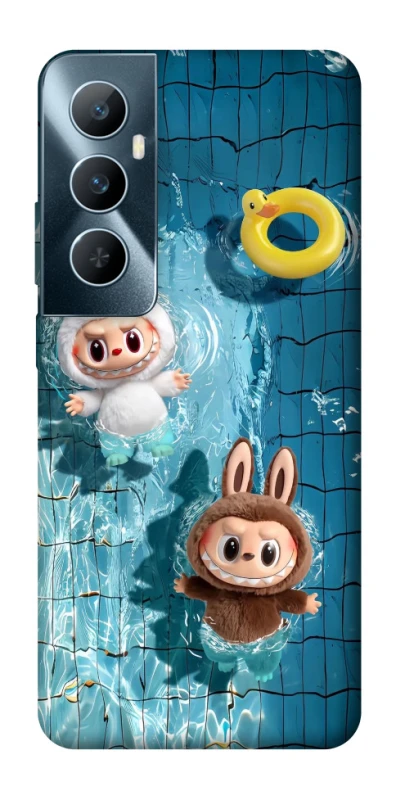 Чохол на Realme C65 4G Labubu in the pool фото 1 з 1
