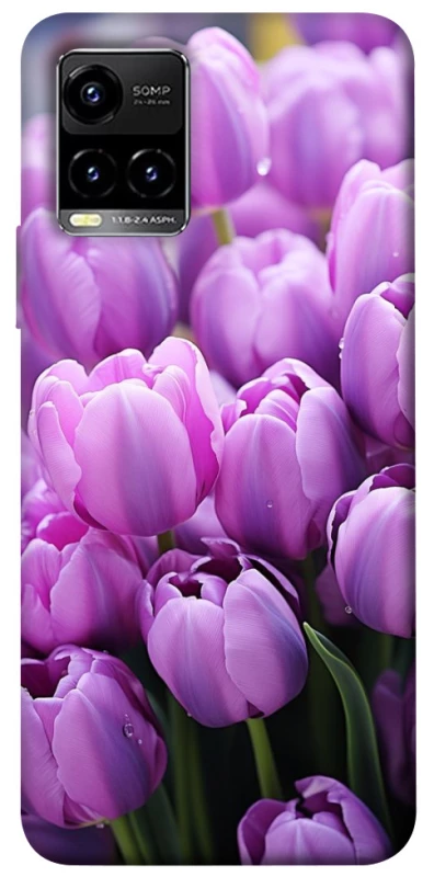 Чехол на Vivo Y21 / Y33s Фиолетовые тюльпаны фото 1 из 1