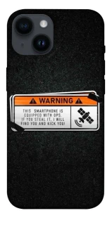 Чохол на Apple iPhone 14 (6.1") Warning фото 1 з 1