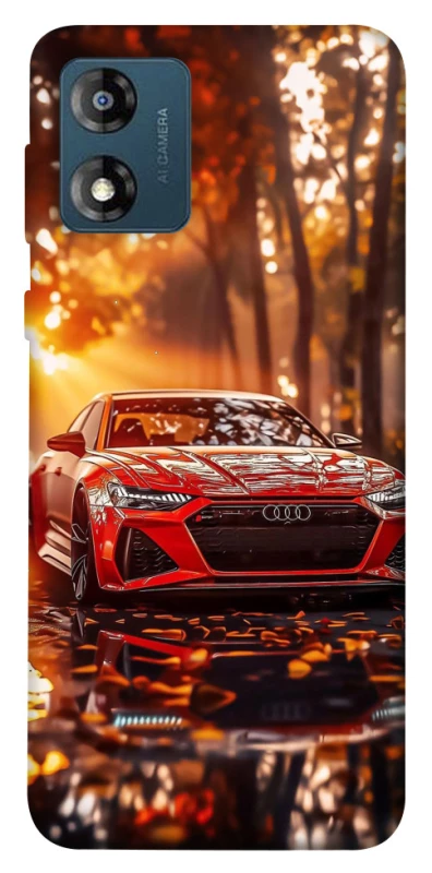 Чехол на Motorola Moto E13 Audi at sunset фото 1 из 1