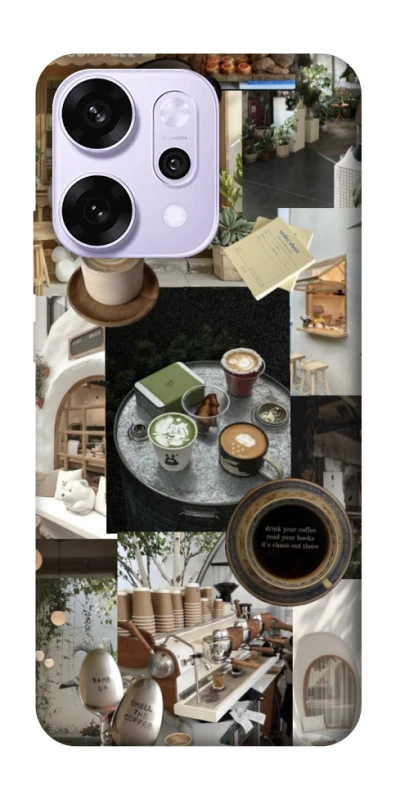 Чохол на Oppo Reno 14 Pro Coffee collage ver.4 фото 1 з 1