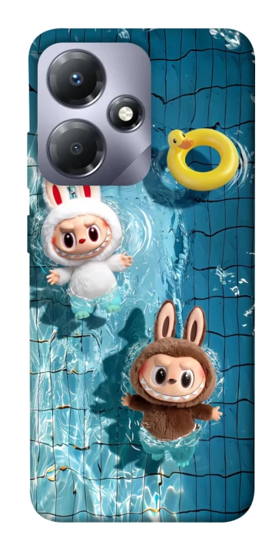 Чохол на Infinix Hot 30 Play Labubu in the pool фото 1 з 1