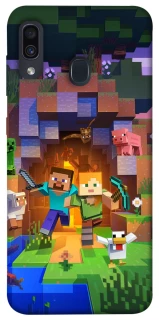 Чехол на Samsung Galaxy A20 / A30 Minecraft game фото 1 из 1