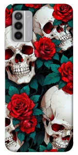 Чохол на Nokia G42 skull and rose фото 1 з 1