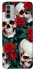 Чохол на Nokia G42 skull and rose фото 1 з 1