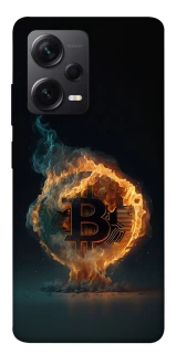Чохол на Xiaomi Redmi Note 12 Pro+ 5G Fire Bitcoin фото 1 з 1