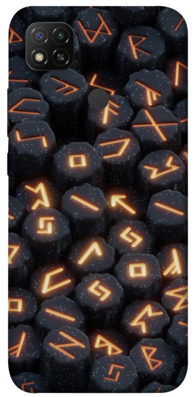 Чохол на Xiaomi Redmi 9C Вогняні руни фото 1 з 1