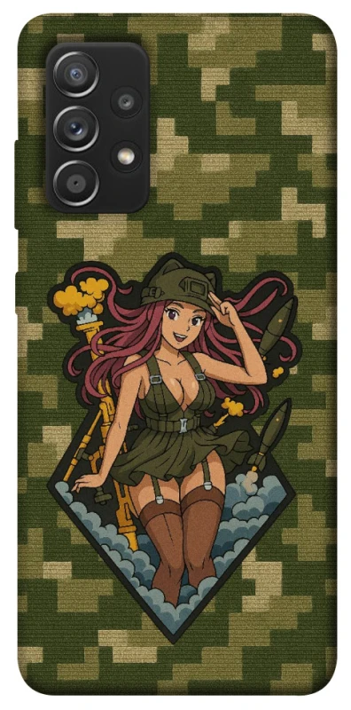 Чохол на Samsung Galaxy A52 4G / A52 5G Military Waifu фото 1 з 1