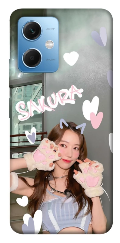 Чехол на Xiaomi Poco X5 5G Sakura - LE SSERAFIM фото 1 из 1