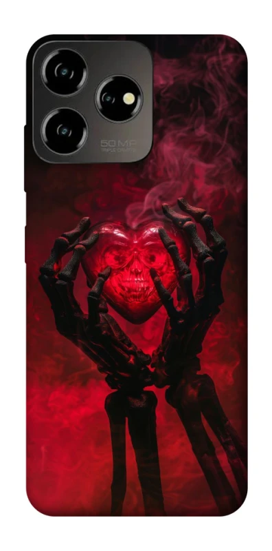 Чохол на ZTE Blade V50 Design 4G Heart in the hands of a skeleton фото 1 з 1