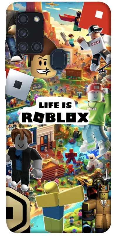 Чехол на Samsung Galaxy A21s Life is Roblox фото 1 из 1