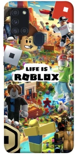 Чехол на Samsung Galaxy A21s Life is Roblox фото 1 из 1