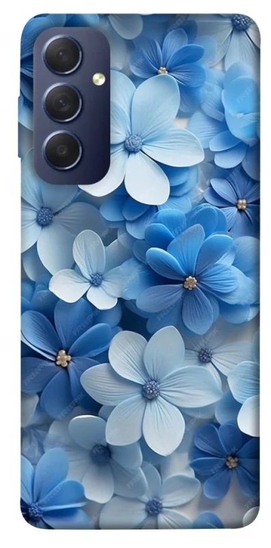 Чехол на Samsung Galaxy M54 5G Синие цветы фото 1 из 1