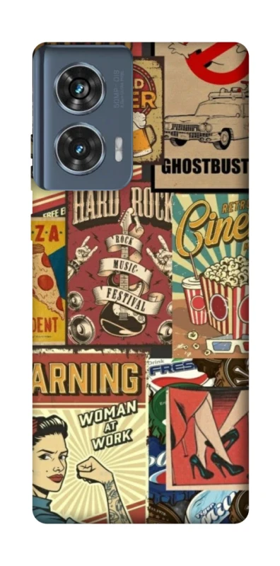 Чохол на Motorola Edge 50 Retro collage ver.2 фото 1 з 1