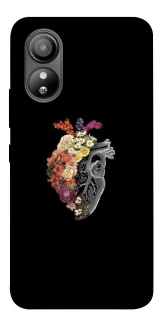 Чехол на ZTE Blade L220 Heart with flowers фото 1 из 1