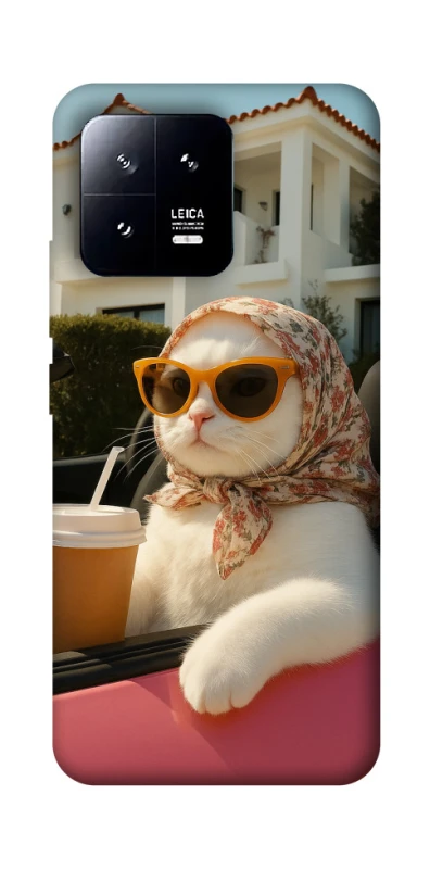 Чехол на Xiaomi 13 Stylish Cat Cruise фото 1 Чехол на Xiaomi 13 Stylish Cat Cruise фото 1 из 1
