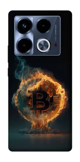 Чохол на Infinix Note 40 4G Fire Bitcoin фото 1 з 1