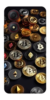 Чехол на ZTE Blade A34 4G Many coins фото 1 из 1