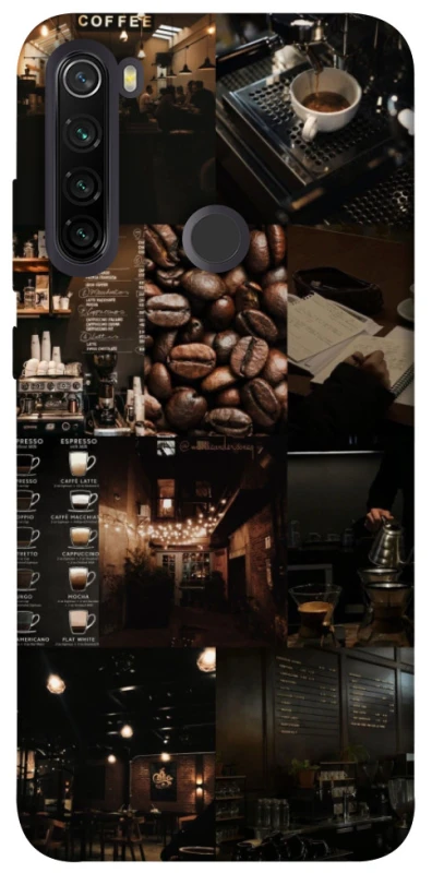 Чохол на Xiaomi Redmi Note 8T Coffee collage ver.1 фото 1 з 1