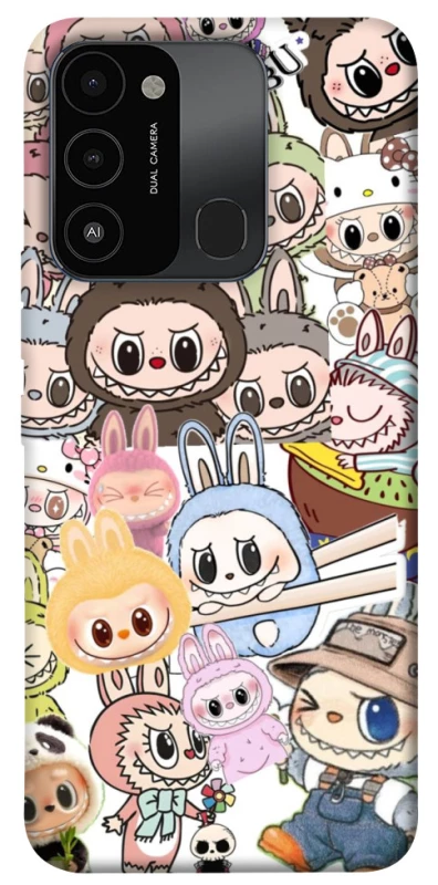 Чохол на TECNO Spark 8C All Labubus фото 1 з 1