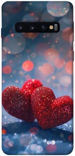 Чехол на Samsung Galaxy S10 Red hearts фото 1 из 1