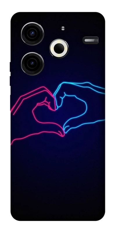 Чехол на TECNO Pova 6 Neo (LI6) Neon love фото 1 из 1