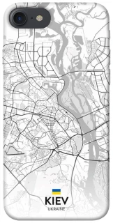 Чехол на Apple iPhone 7 / 8 (4.7") Kiev white map фото 1 из 1