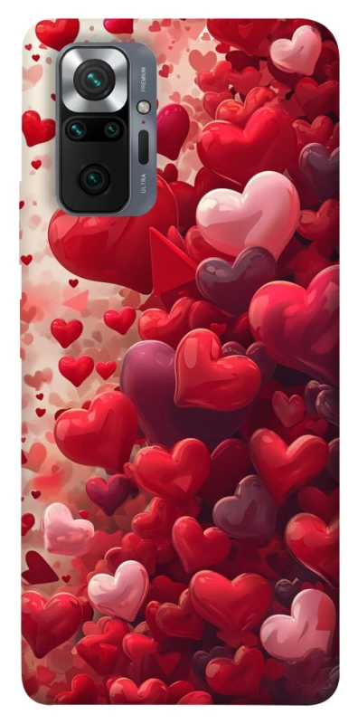 Чехол на Xiaomi Redmi Note 10 Pro Many hearts фото 1 из 1