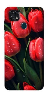 Чохол на ZTE Blade 20 Smart Червоні тюльпани фото 1 Чохол на ZTE Blade 20 Smart Червоні тюльпани фото 1 з 1