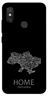 Чохол на Xiaomi Mi 8 Ukraine black map фото 1 з 1