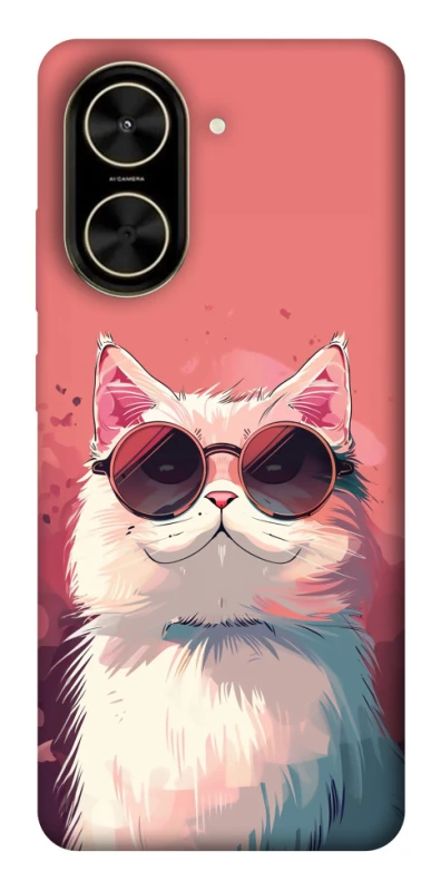 Чохол на Xiaomi Poco C71 Сat with glasses фото 1 з 1