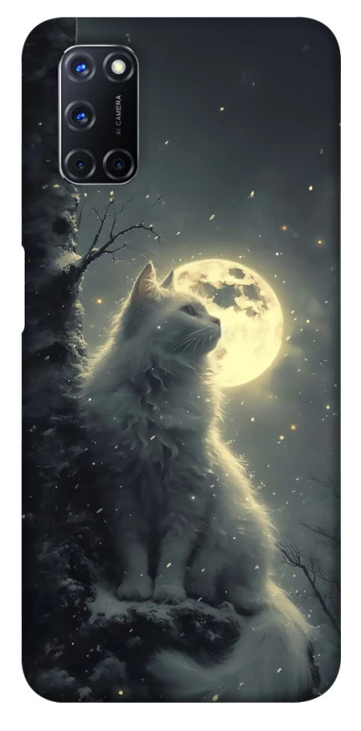 Чохол на Oppo A52 / A72 / A92 Кіт під місяцем фото 1 з 1