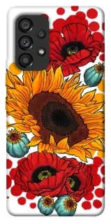 Чохол на Samsung Galaxy A53 5G Соняшники та маки фото 1 з 1
