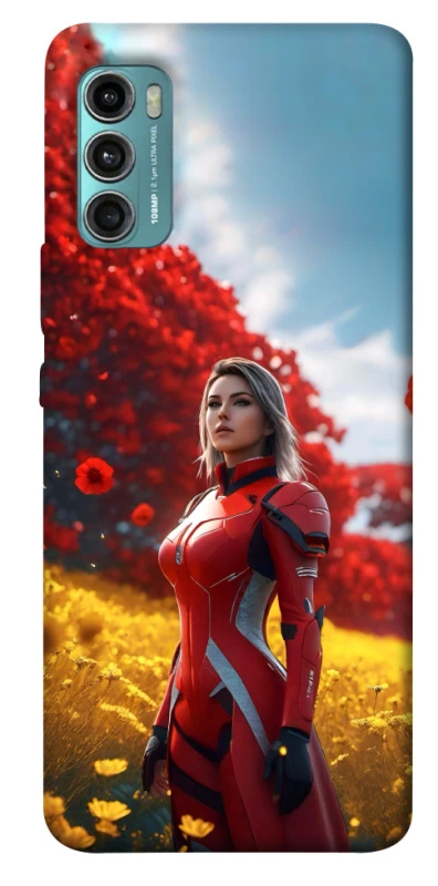 Чохол на Motorola Moto G60 Cyber space girl ver.5 фото 1 з 1