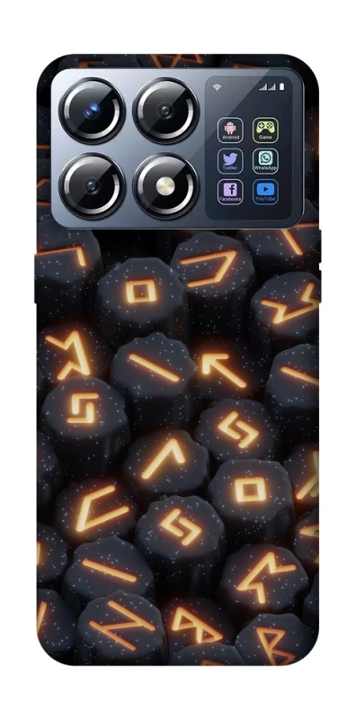 Чехол на Xiaomi POCO X8 Pro Огненые руны фото 1 из 1