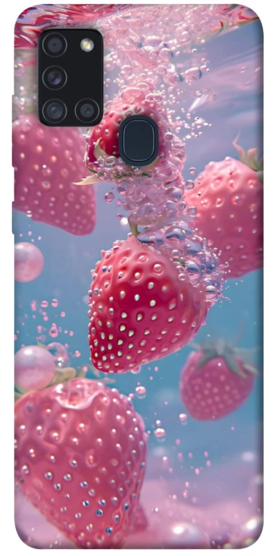 Чохол на Samsung Galaxy A21s Полуниця в воді фото 1 з 1