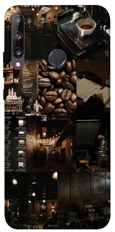 Чохол на Huawei P40 Lite E Coffee collage ver.1 фото 1 з 1