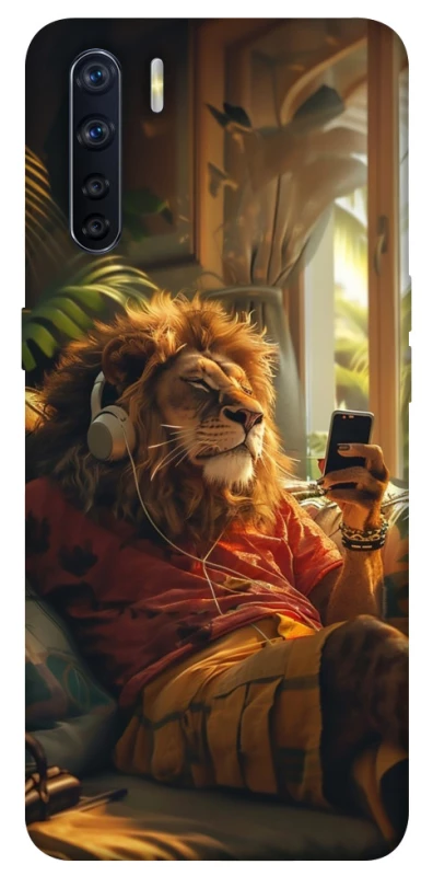 Чехол на Oppo A91 Лев v2 фото 1 из 1