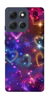 Чохол на Motorola Moto G86 Drawn hearts фото 1 з 1