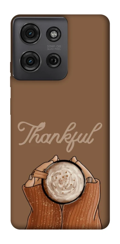 Чохол на Motorola Moto G75 Thankful coffee фото 1 з 1