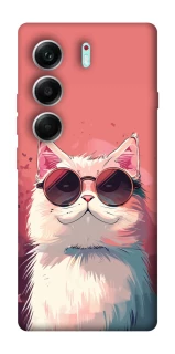 Чохол на Tecno Camon 40 Pro 5G Сat with glasses фото 1 з 1