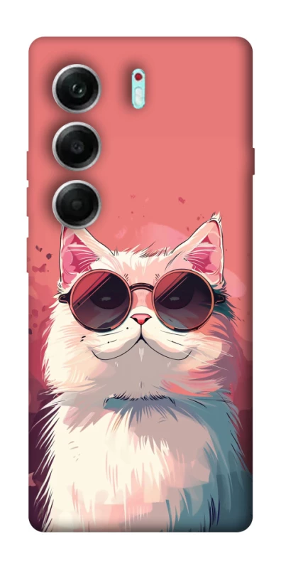 Чохол на Tecno Camon 40 Pro Сat with glasses фото 1 з 1