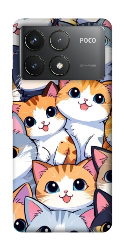 Чохол на Xiaomi Poco F6 Pro Cute Cat v2 фото 1 з 1