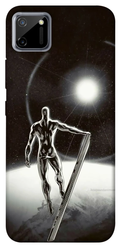 Чехол на Realme C11 Серебряный сёрфер фото 1 из 1